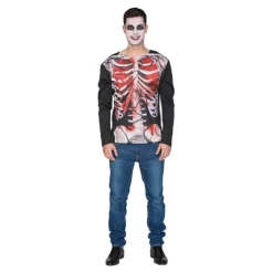 Hombre Disfrazzes Disfraces Hombre|Disfraces Halloween Hombre^Camiseta Disfraz de Esqueleto Zombie para hombre