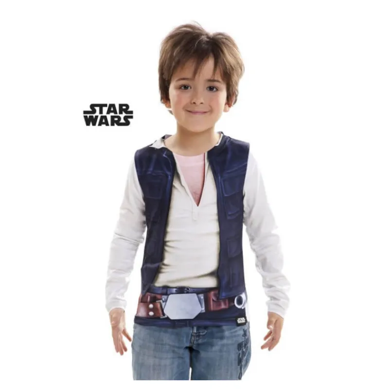 Sale Camiseta disfraz Han Solo de Star Wars para niño Disfraces Infantiles|Disfraces Star Wars