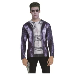 Hombre Disfrazzes Disfraces Hombre|Disfraces Dc^Camiseta disfraz Joker Suicida para hombre