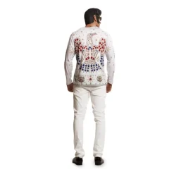 Hombre Disfrazzes Disfraces Hombre|Disfraces De Música^Camiseta disfraz rey del rock para hombre