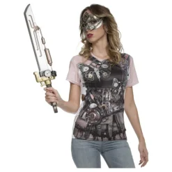 New Camiseta disfraz Steampunk para mujer Mujer Disfraces Mujer|Disfraces Halloween Mujer