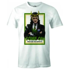 Online Camiseta Loki Marvel Presidente Blanca Moda Marvel