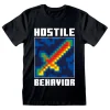 Best Camiseta Minecraft Hostile Behavior 100% Algodón Minecraft