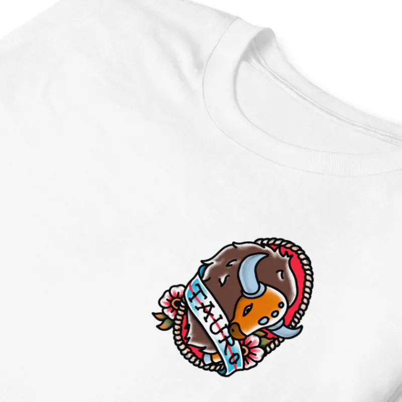 Camiseta Pokémon zodiaco Tauro blanca Moda Pokemon|Regalos Y Coleccionismo Para Gamers - Cosas De Videojuegos Míticos