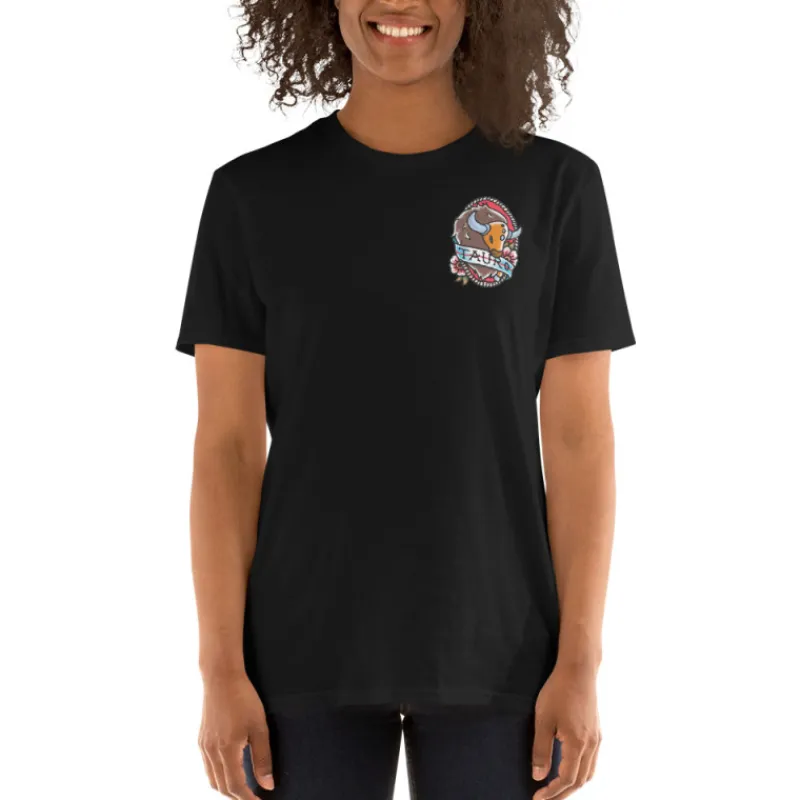 Printful Moda Pokemon|Regalos Y Coleccionismo Para Gamers - Cosas De Videojuegos Míticos^Camiseta Pokémon zodiaco Tauro negra
