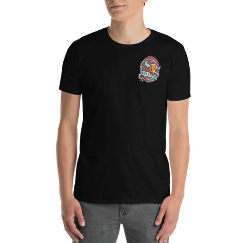 Printful Moda Pokemon|Regalos Y Coleccionismo Para Gamers - Cosas De Videojuegos Míticos^Camiseta Pokémon zodiaco Tauro negra
