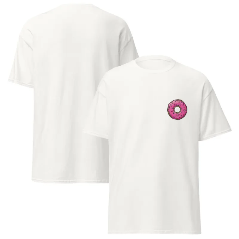 Printful Simpsons Y Futurama^Camiseta rosquilla de Homer Los Simpson