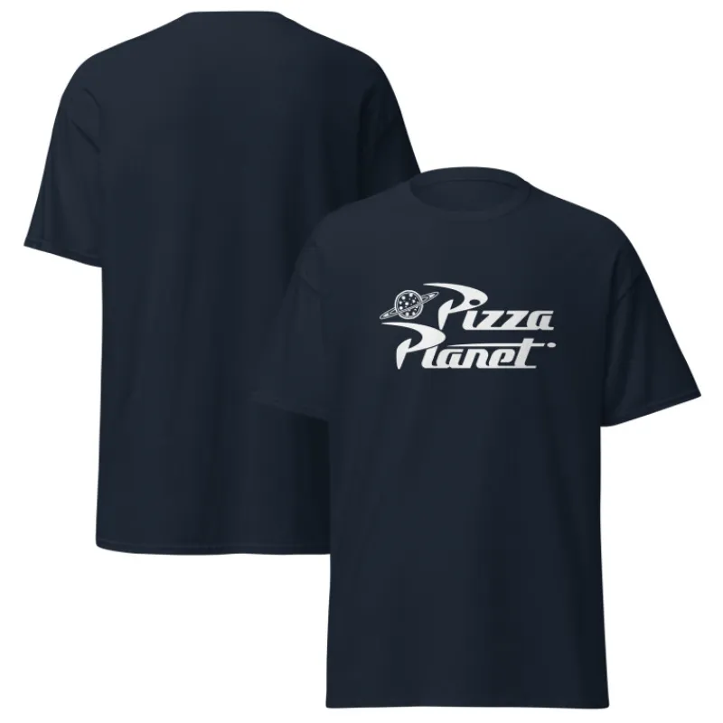 Printful Películas Y Personajes De Disney ·Toy Story^Camiseta Toy Story Pizza Planet Logo