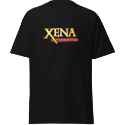 Online Camiseta Xena la princesa guerrera negra Regalos De Otras Series