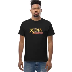 Online Camiseta Xena la princesa guerrera negra Regalos De Otras Series