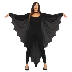 Disfrazzes Prendas Accesorias Para Disfraces|Accesorios Halloween Y Terror ^Capa Negra de Murciélago Adulto