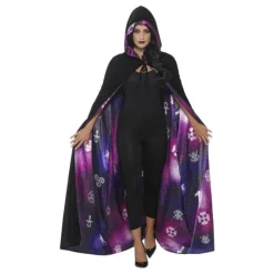 Disfrazzes Prendas Accesorias Para Disfraces|Accesorios Halloween Y Terror ^Capa reversible símbolos Ouija para adultos
