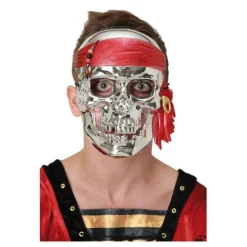 New Careta Calavera Metálica Accesorios Halloween Y Terror