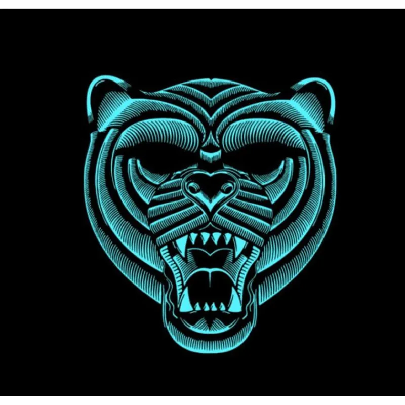 Disfrazzes Antifaces Y Gafas Para Disfraces|Disfraces Unisex^Careta de Tigre iluminación LED