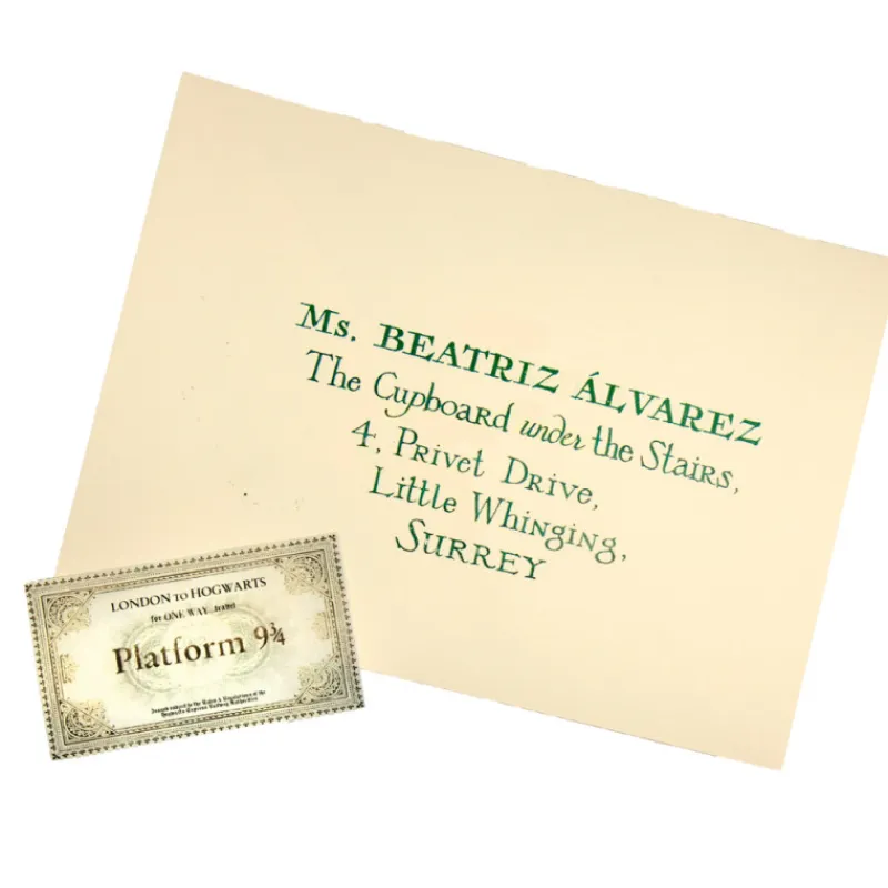 Frikileria Replicas Colección Harry Potter^Carta Hogwarts personalizada