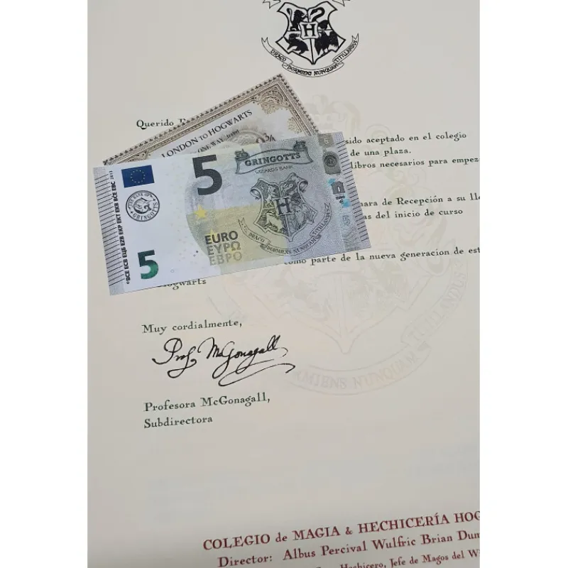Frikileria Replicas Colección Harry Potter^Carta Hogwarts personalizada