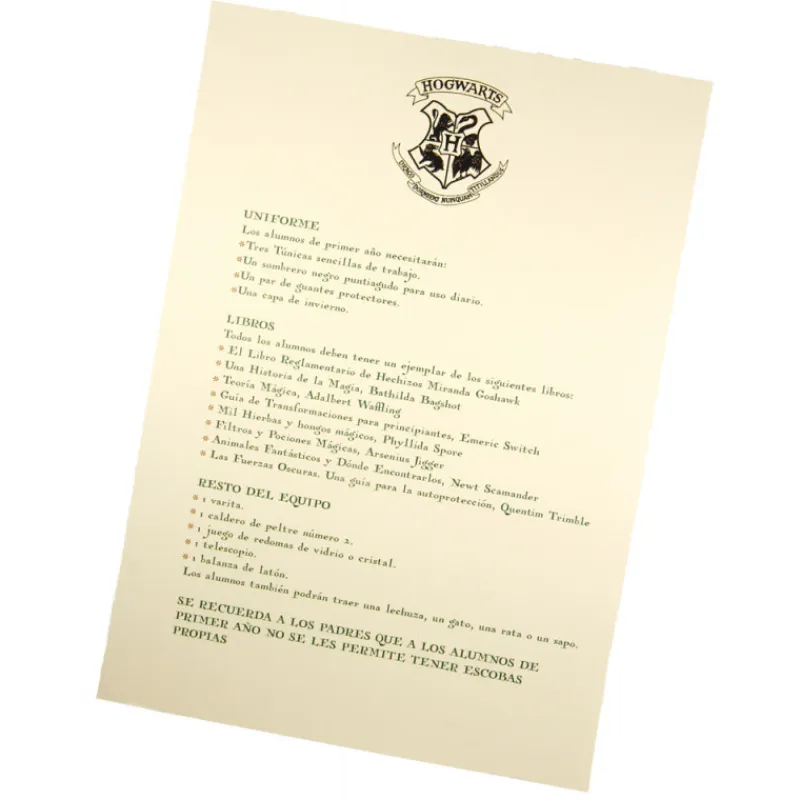Frikileria Replicas Colección Harry Potter^Carta Hogwarts personalizada