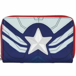 Loungefly Superhéroes Marvel|Complementos Marvel^Cartera Marvel Falcon Capitán América Cosplay