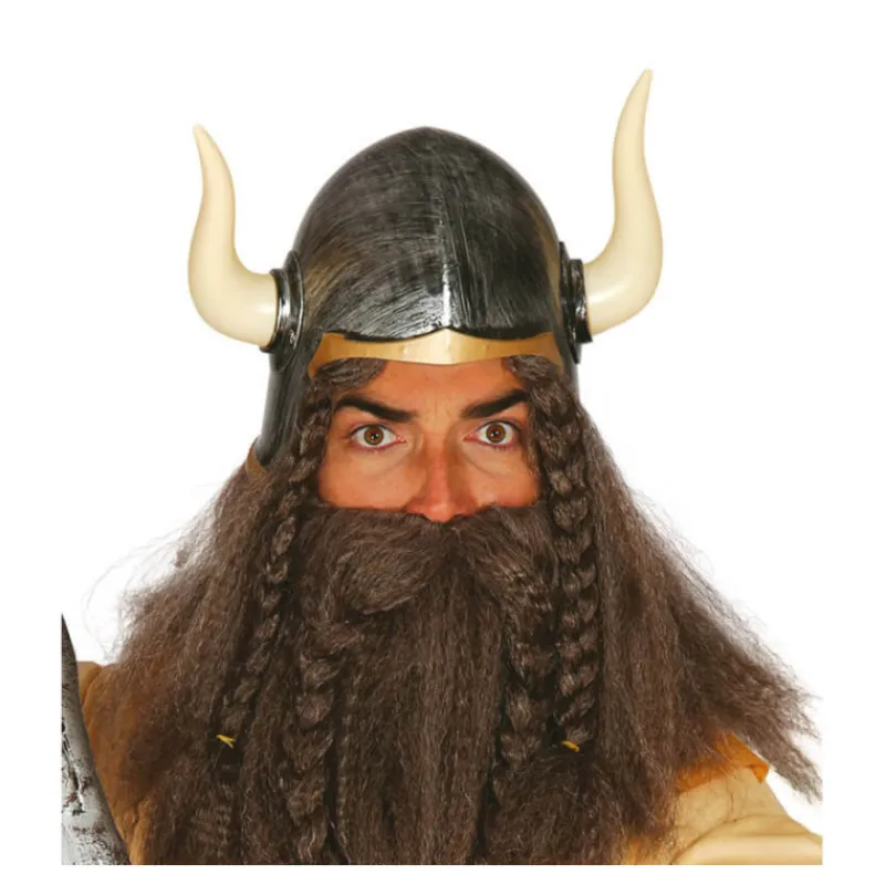 Discount Casco de Bárbaro con cuernos Sombreros Y Cascos Para Disfraces