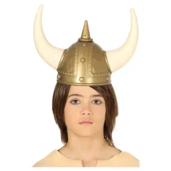 Disfrazzes Sombreros Y Cascos Para Disfraces ^Casco de Vikingo con Cuernos para niño