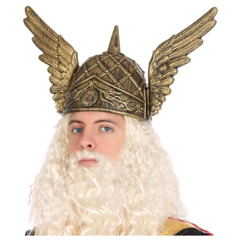 Sale Casco Dorado con Alas de Dios Griego Sombreros Y Cascos Para Disfraces