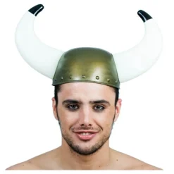 Disfrazzes Sombreros Y Cascos Para Disfraces ^Casco Vikingo Dorado 48 cm