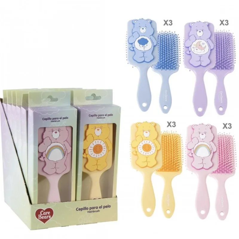 Clearance Cepillo de Pelo Rectangular Care Bears, Plástico ABS Accesorios Para El Pelo, Gafas De Sol Y Kits De Belleza Infantiles
