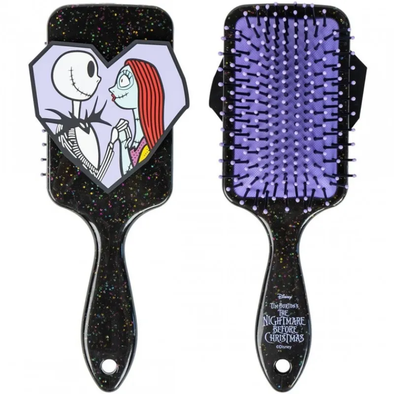 Cerdá Adult Pesadilla Antes De Navidad^Cepillo Rectangular Nightmare Before Christmas de Plástico Negro