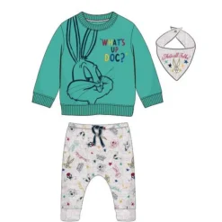 Niños Cerdá Kids Ropa Y Téxtil: Cosas Que Ponerse Para Niños ^CHANDAL COTTON BRUSHED 3 PIEZAS LOONEY TUNES