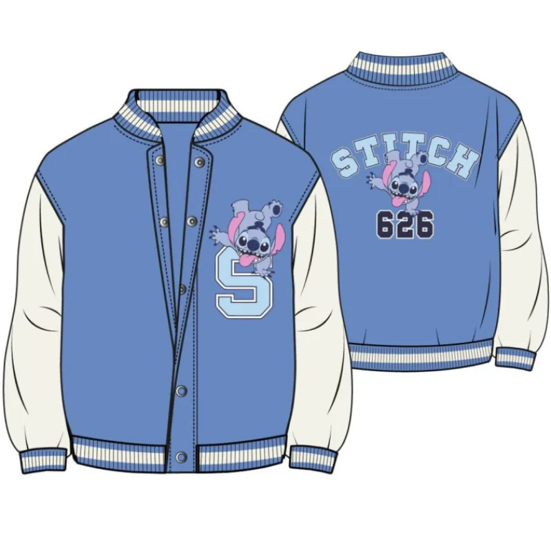 Cerdá Kids Stitch Kids|Ropa Y Téxtil: Cosas Que Ponerse Para Niños ^Chaqueta Cotton Brushed Baseball Stitch para Niños