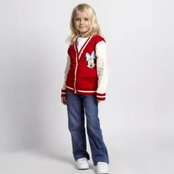 Niños Cerdá Kids Disney Para Niñas|Ropa Y Téxtil: Cosas Que Ponerse Para Niños ^Chaqueta infantil Cotton Brushed Baseball Minnie