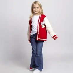 Niños Cerdá Kids Disney Para Niñas|Ropa Y Téxtil: Cosas Que Ponerse Para Niños ^Chaqueta infantil Cotton Brushed Baseball Minnie