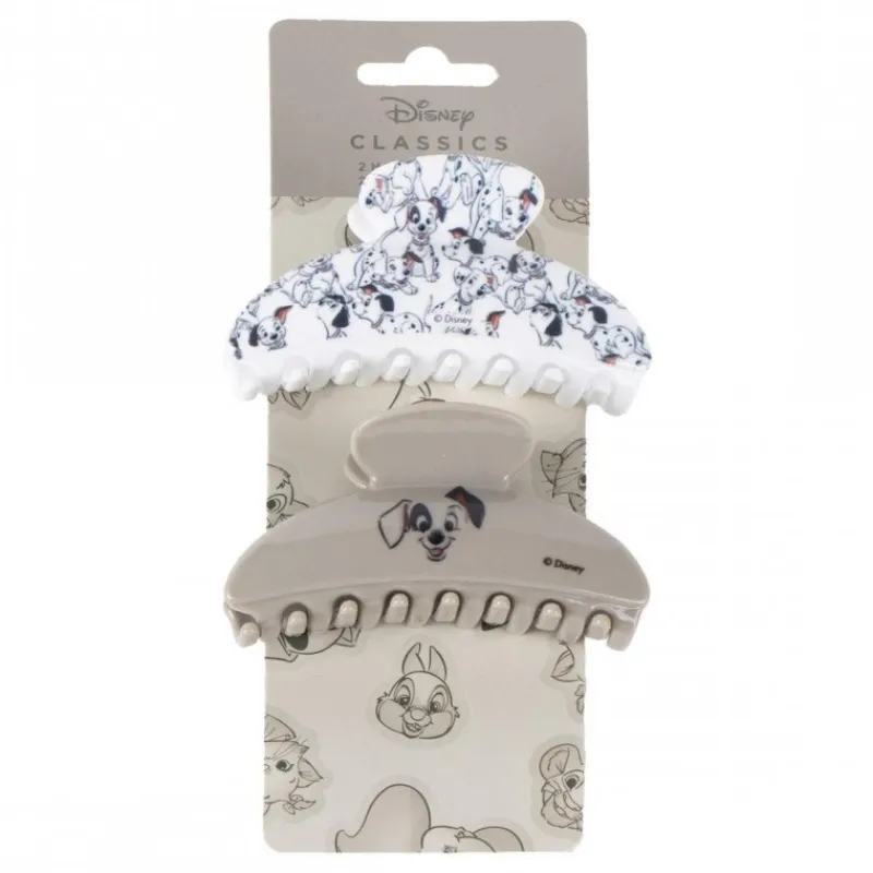 Cerdá Adult Disney Para Niñas|Accesorios Para El Pelo, Gafas De Sol Y Kits De Belleza Infantiles ^Clips de Pelo Disney 101 Dálmatas Set de 2