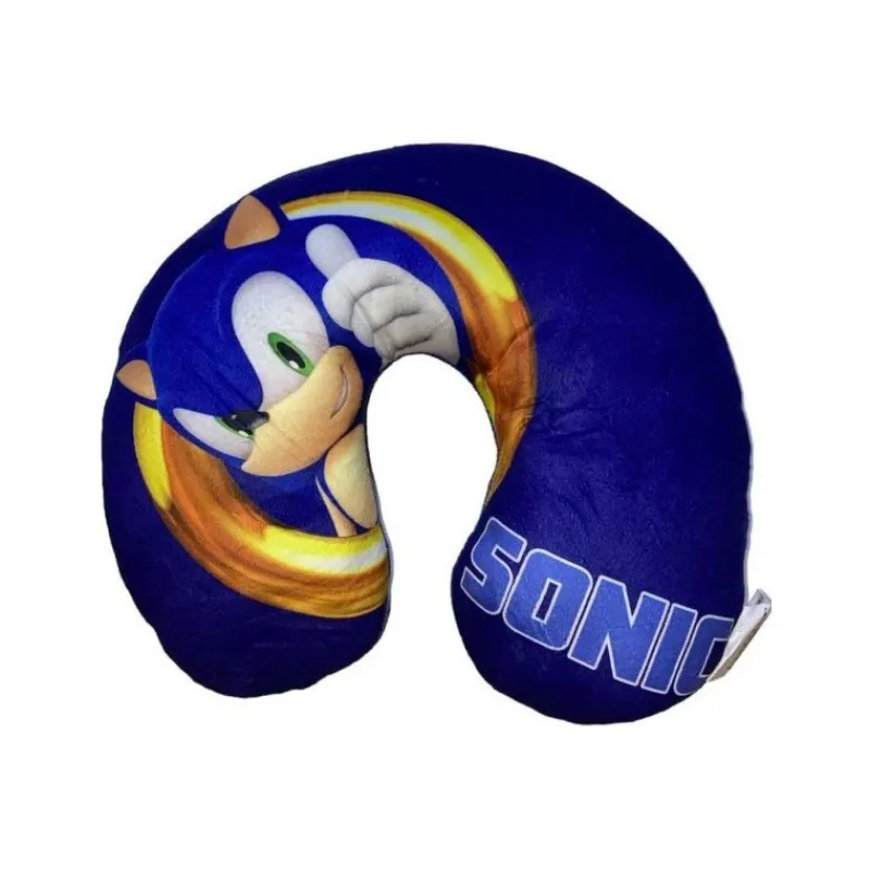 New Import Regalos Y Coleccionismo Para Gamers - Cosas De Videojuegos Míticos|Descuentos Gaming^Cojín de viaje Sonic 35cm