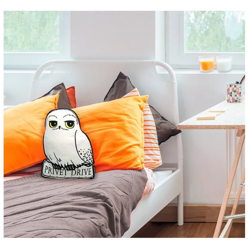 Niños Abystyle Harry Potter Para Niños|Ropa Y Téxtil: Cosas Que Ponerse Para Niños ^Cojín Hedwig Harry Potter 35 cm
