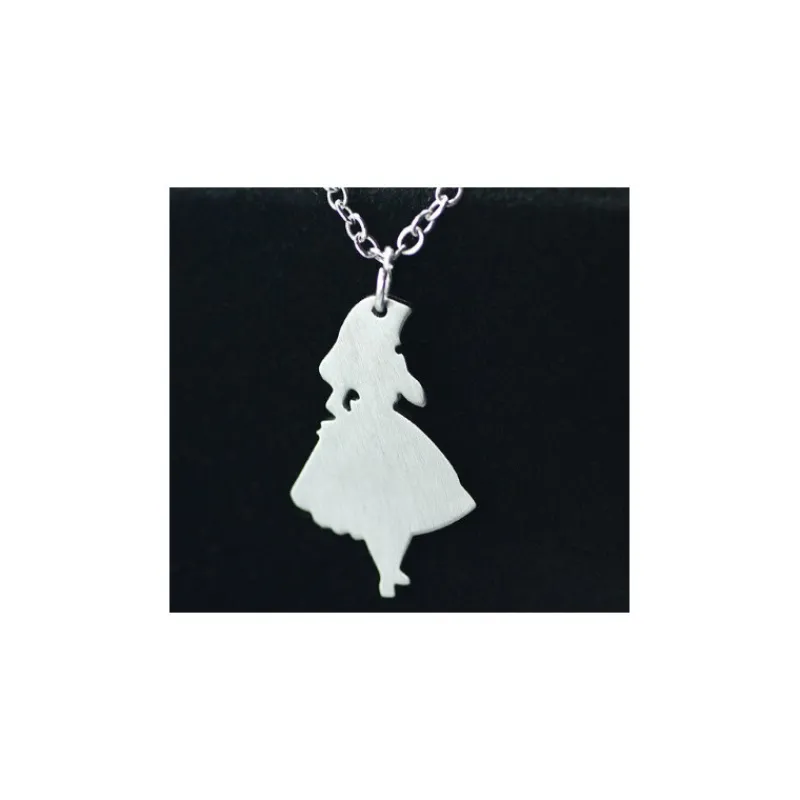 Frikileria Películas Y Personajes De Disney ·Alicia Y Cheshire|Joyas Disney^Colgante Acero Alicia en el País de las Maravillas Disney