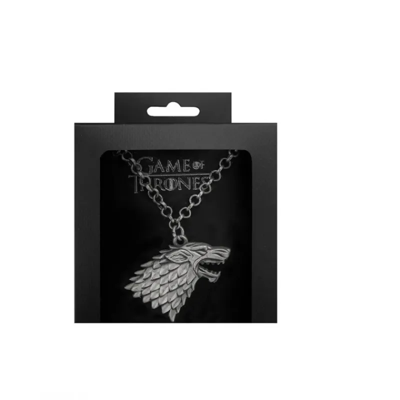 Hot Colgante Blasón Stark - Juego de Tronos, 9cm x 7.3cm x 2.5cm Juego De Tronos Y La Casa Del Dragón