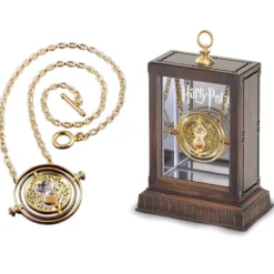 The Noble Collection Giratiempo De Hermione|Replicas Colección Harry Potter^Colgante oro Giratiempo en expositor Hermione Harry Potter