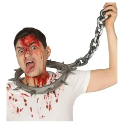 Disfrazzes Accesorios Halloween Y Terror ^Collar de Castigo con Cadena 80 cm