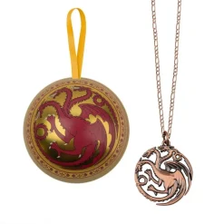 Cinereplicas Juego De Tronos Y La Casa Del Dragón ^Collar Targaryen de Game of Thrones - Edición Navideña