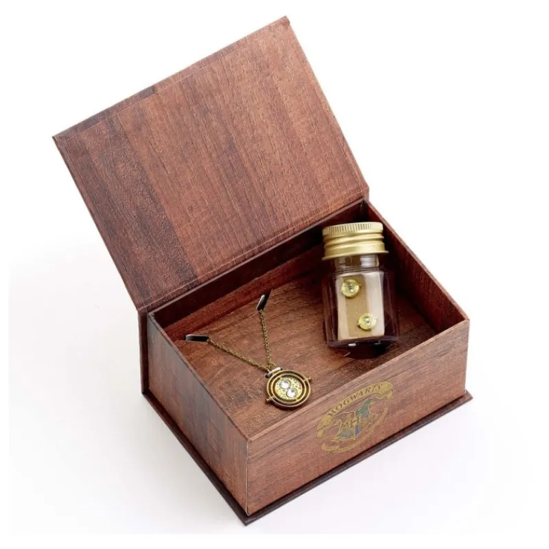 Outlet Collar y Pendientes Time Turner de Hermione - Harry Potter (Dorado) Giratiempo De Hermione