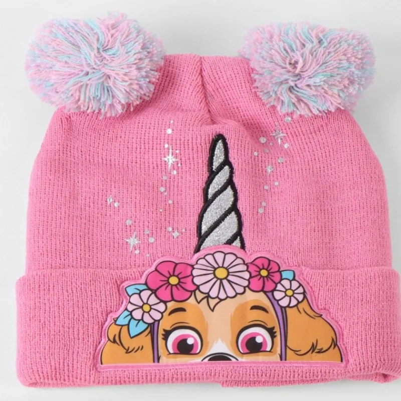 Online Conjunto 3 Piezas Bufanda Paw Patrol Complementos 100% Acrílico - Rosa Niños Tiempo Libre Kids|Ropa Y Téxtil: Cosas Que Ponerse Para Niños