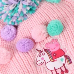 Best Conjunto 3 Piezas Bufanda Peppa Pig 100% Acrílico Rosa Niños Ropa Y Téxtil: Cosas Que Ponerse Para Niños