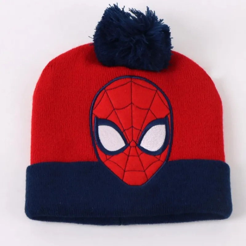 Niños Cerdá Kids Marvel Y Dc Para Niños|Ropa Y Téxtil: Cosas Que Ponerse Para Niños ^Conjunto 3 Piezas Bufanda Spiderman Complementos, 100% Acrílico, Azul
