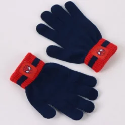 Niños Cerdá Kids Marvel Y Dc Para Niños|Ropa Y Téxtil: Cosas Que Ponerse Para Niños ^Conjunto 3 Piezas Bufanda Spiderman Complementos, 100% Acrílico, Azul