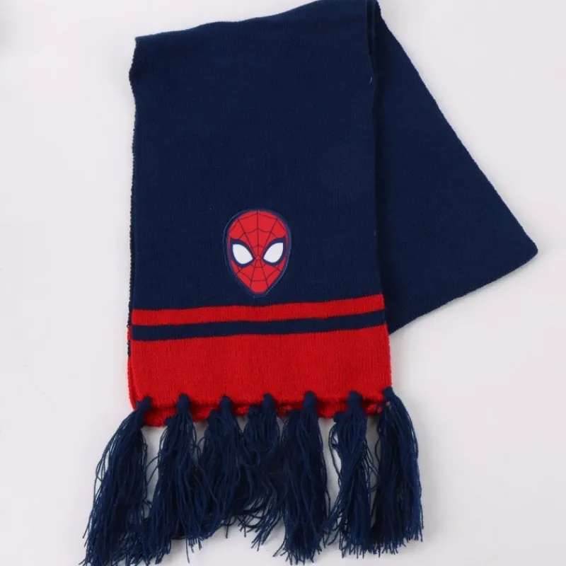 Niños Cerdá Kids Marvel Y Dc Para Niños|Ropa Y Téxtil: Cosas Que Ponerse Para Niños ^Conjunto 3 Piezas Bufanda Spiderman Complementos, 100% Acrílico, Azul