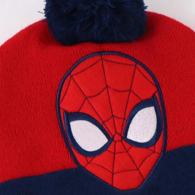 Niños Cerdá Kids Marvel Y Dc Para Niños|Ropa Y Téxtil: Cosas Que Ponerse Para Niños ^Conjunto 3 Piezas Bufanda Spiderman Complementos, 100% Acrílico, Azul