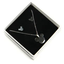 Frikileria Películas Y Personajes De Disney ·Mickey & Minnie|Joyas Disney^Conjunto Colgante y Pendientes Mickey Mouse Disney Acero Inoxidable