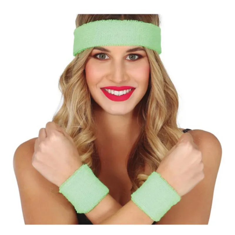Clearance Conjunto de 2 Muñequeras y Cinta en varios colores para mujer Zapatos Y Cubrecalzado Para Disfraces|Disfraces Unisex