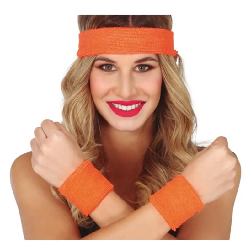 Clearance Conjunto de 2 Muñequeras y Cinta en varios colores para mujer Zapatos Y Cubrecalzado Para Disfraces|Disfraces Unisex